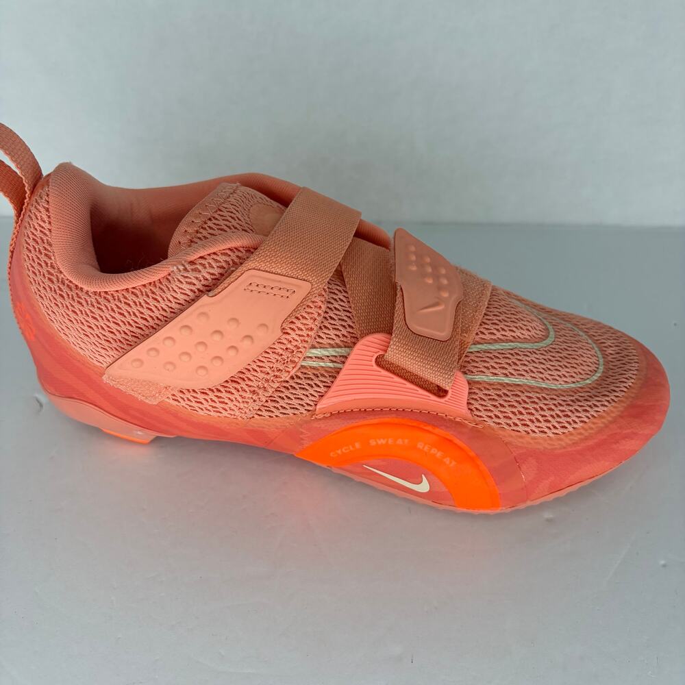 Nike Women's SuperRep Cycle 2 Next Nature Crimson Orange Cycling Shoes - Picture 8 of 13